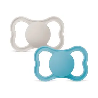 Produktfoto för MAM Air Silicone 6-16 mån Blue Unprinted 2-pack