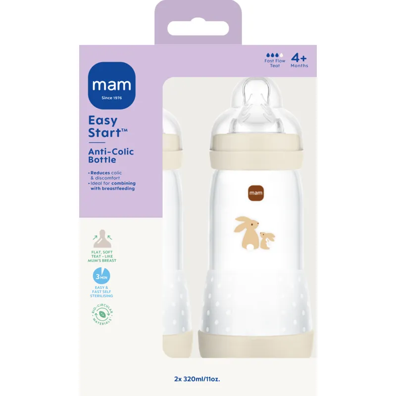 Bild 1 för MAM Easy Start Anti-Colic 320ml 2-pack Neutral