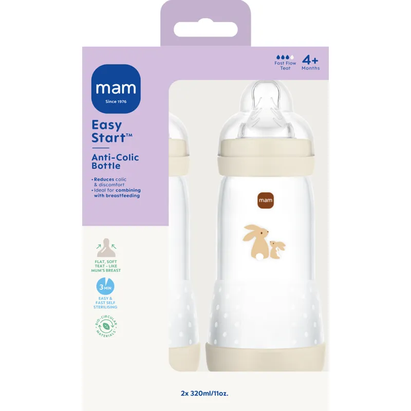 Bild 2 för MAM Easy Start Anti-Colic 320ml 2-pack Neutral