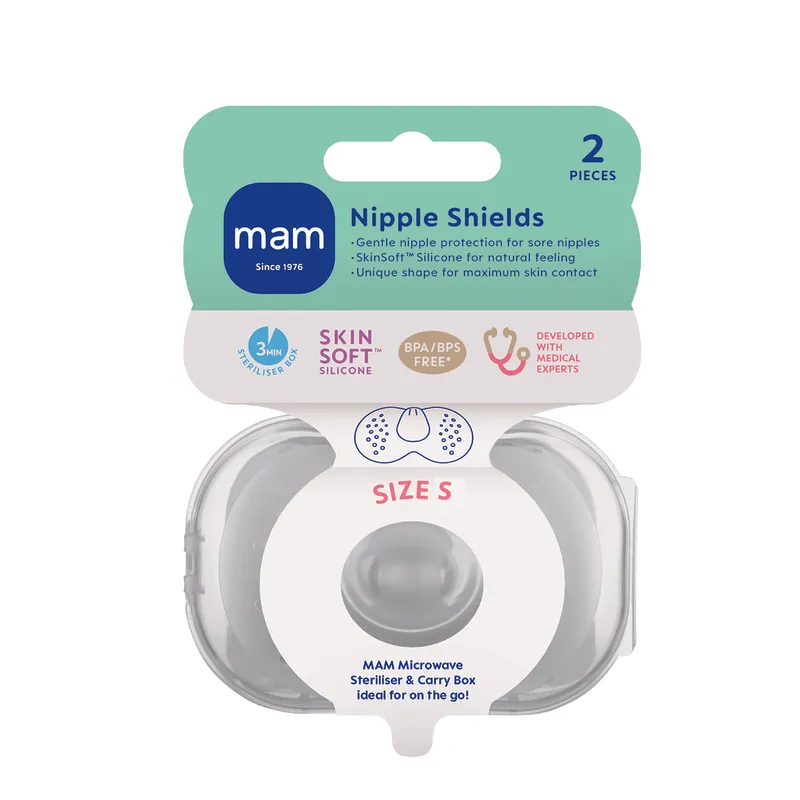 Bild 1 för MAM Nipple Shields Size 1 Steri-box