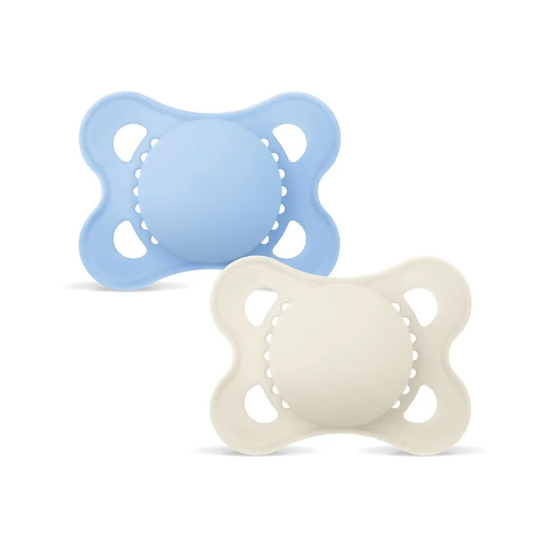 Bild 2 för MAM Original Silicone 0-6 mån Blue Unprinted 2-pack
