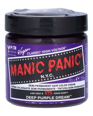 Produktfoto för Manic Panic Semi-Permanent Hair Color Cream Deep Purple Dream 118 ml
