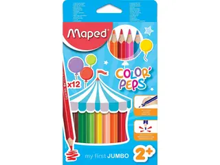 Produktfoto för Maped Color'Peps My first Jumbo Colour pencils x12