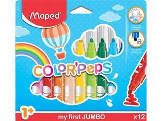Produktfoto för Maped Fiberpenna MAPED My first Jumbo 12/fp