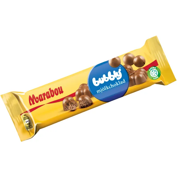 Alternativ bild 0 för Marabou Bubblig Mjölkchoklad 60g