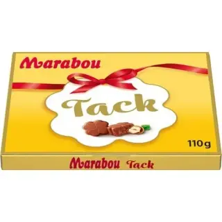 Produktfoto för Marabou Choklad MARABOU Tack Hazelnut 110g