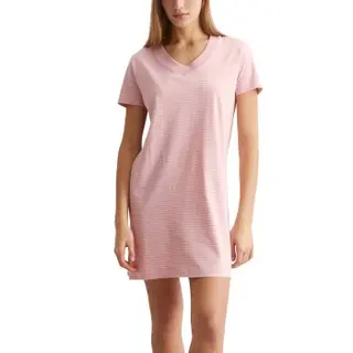Produktfoto för Marc O Polo V-Neck Dress Ljusrosa bomull Large Dam