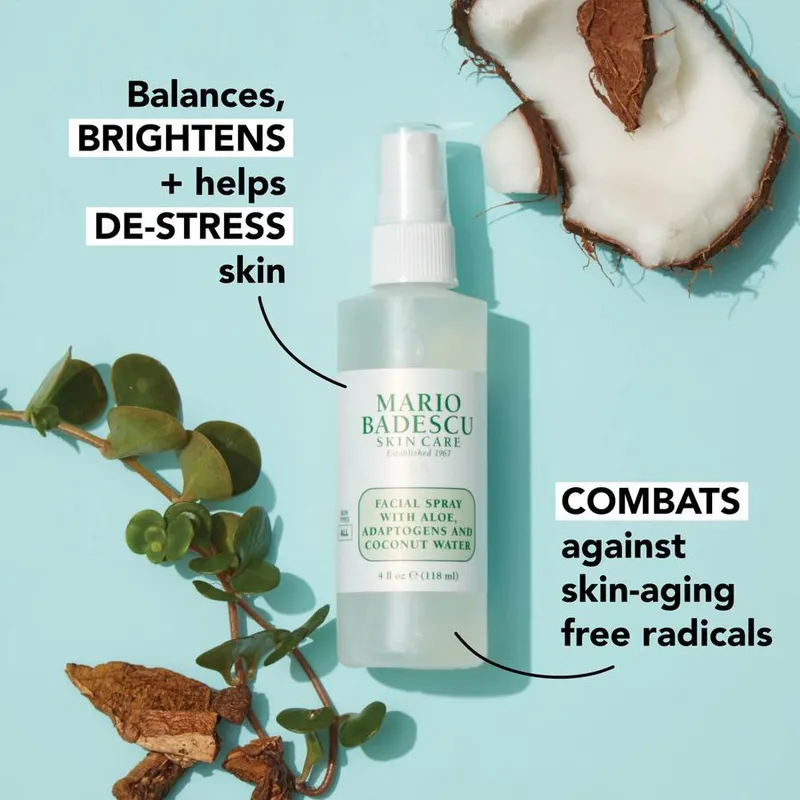 Bild 7 för Mario Badescu Facial Spray W/ Aloe, Adaptogens And Coconut Water 59 ml
