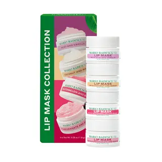 Produktfoto för Mario Badescu Lip Mask Collection 32 g 4x8gr - Acai And Vanilla/Coconut And Mango/Watermelon And Basil/Pomegranate And Guava