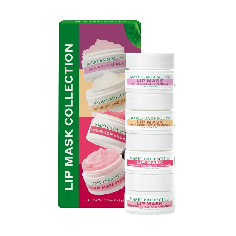 Bild 1 för Mario Badescu Lip Mask Collection 32 g 4x8gr - Acai And Vanilla/Coconut And Mango/Watermelon And Basil/Pomegranate And Guava