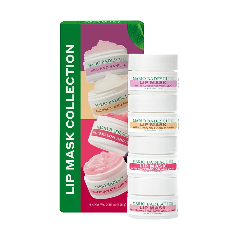 Bild 2 för Mario Badescu Lip Mask Collection 32 g 4x8gr - Acai And Vanilla/Coconut And Mango/Watermelon And Basil/Pomegranate And Guava