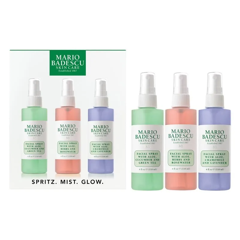 Bild 1 för Mario Badescu Spritz Mist glow Kit 3x118 ml