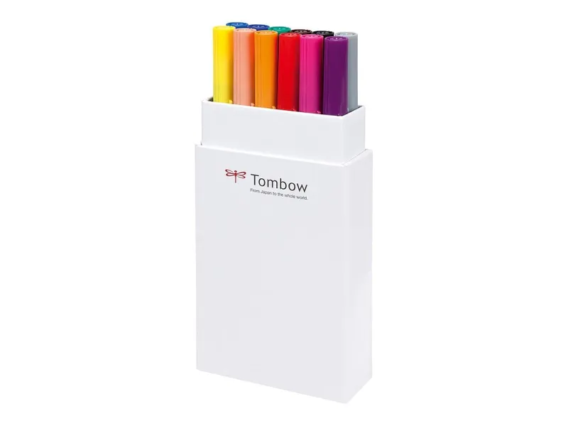 Alternativ bild 0 för Marker Tombow ABT Dual Brush 12P-1 basis farver (sæt)
