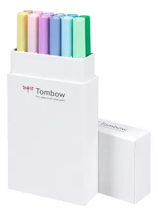 Produktfoto för Marker Tombow ABT Dual Brush 12P-2 pastellfärger (12 st.)