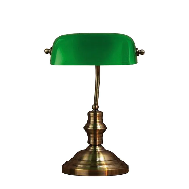 Bild 1 för Markslöjd - Bankers Bordslampa 42 cm Oxide/Green Markslöjd
