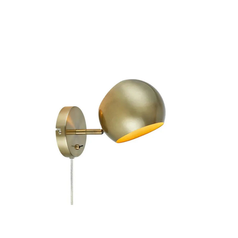 Bild 1 för Markslöjd - Edgar 1 Vägglampa Antique Brass Markslöjd