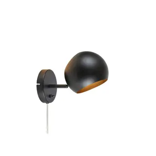Produktfoto för Markslöjd - Edgar 1 Vägglampa Black Markslöjd