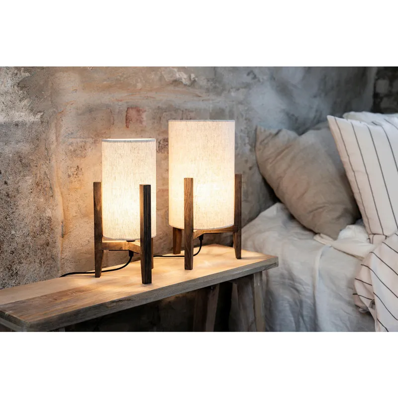 Bild 2 för Markslöjd - Eruca 1 Bordslampa H34 Walnut/Beige Markslöjd