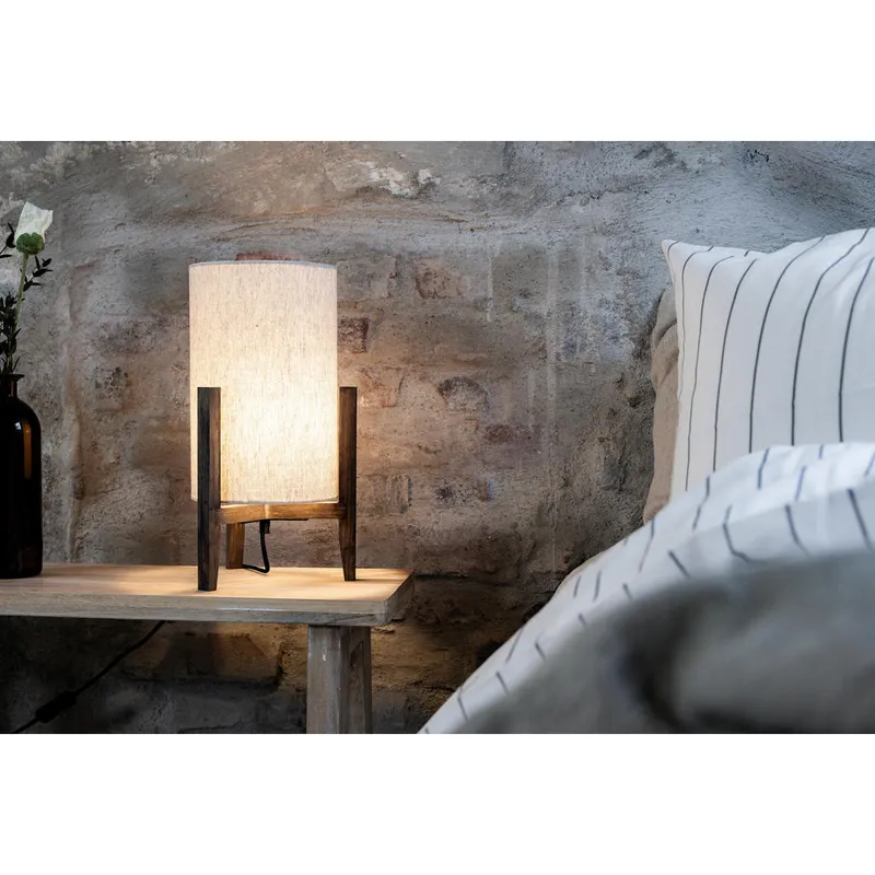 Bild 5 för Markslöjd - Eruca 1 Bordslampa H39 Walnut/Beige Markslöjd