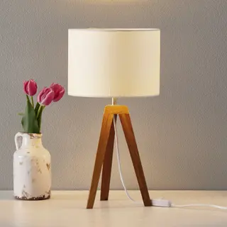 Produktfoto för Markslöjd - Kullen Bordslampa H22,5 Oak/White Markslöjd