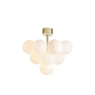 Produktfoto för Markslöjd - Merlot 13 Plafond Brass/White Markslöjd