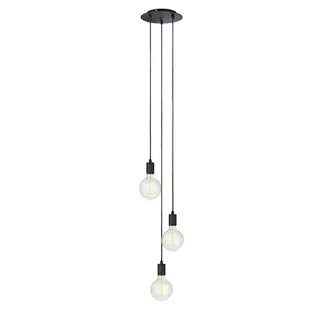 Produktfoto för Markslöjd Sky - Ceiling/pendant lamp - 3 uttag - E27 - rund - svart