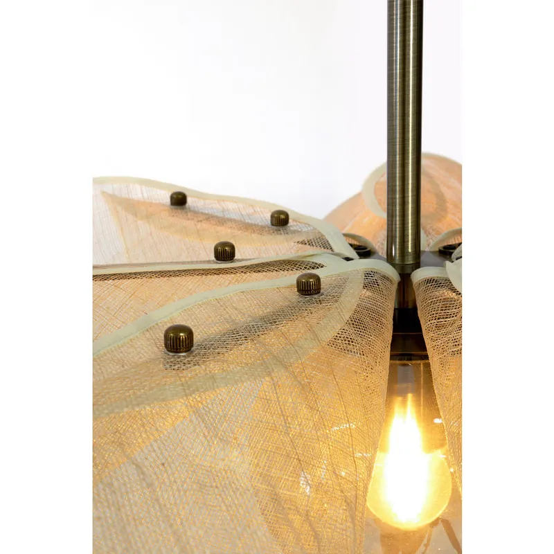 Bild 3 för Markslöjd - Styrka Taklampa Ø63 Beige/ Antique Brass/Amber Markslöjd