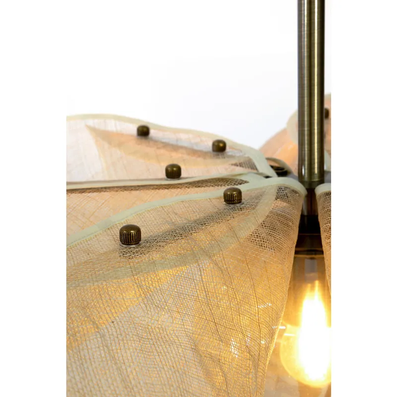 Bild 2 för Markslöjd - Styrka Taklampa Ø75 Beige/Antique Brass/Amber Markslöjd