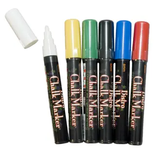 Produktfoto för Marvy Märkpenna, Chalk Marker, kulspets, 6 mm linjebredd, olika färger