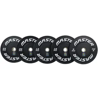 Produktfoto för Master Fitness Bumper Ski Svart, Viktskiva Bumper