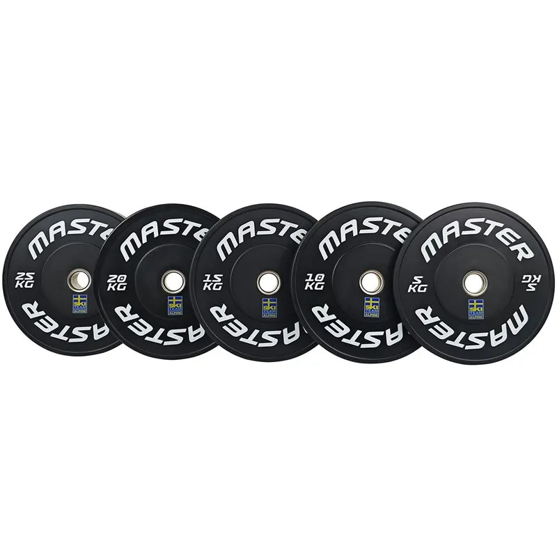 Bild 1 för Master Fitness Bumper Ski Svart, Viktskiva Bumper
