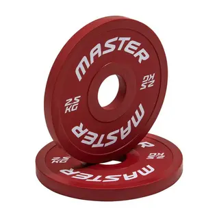 Produktfoto för Master Fitness Change Plate 2 X 1,25 kg, Viktskiva Gummerad