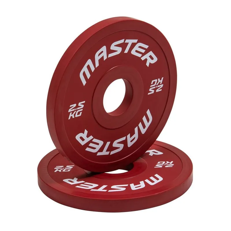 Bild 1 för Master Fitness Change Plate 2 X 1,25 kg, Viktskiva Gummerad