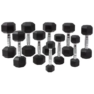 Produktfoto för Master Fitness Hexagon Hantlar 1-10 kg, Hantelset