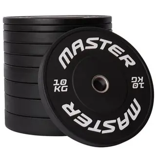 Produktfoto för Master Fitness Viktpaket Bumper 120 kg, Viktskiva Bumper