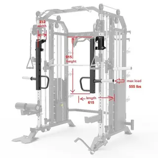Produktfoto för Master Fitness X16-19 Jammerarm, Power rack