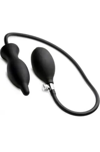 Produktfoto för Master Series Dark Inflator Anal Plug Uppblåsbar analplugg
