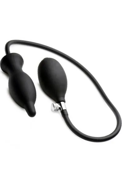 Bild 1 för Master Series Dark Inflator Anal Plug Uppblåsbar analplugg