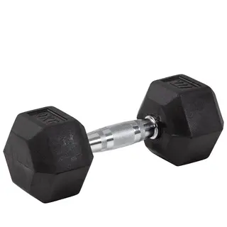 Produktfoto för Master x Kraftmark Gummi/Krom, Hexhantel