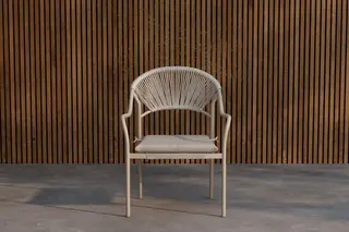 Produktfoto för Matstol Paros Utomhus - Beige