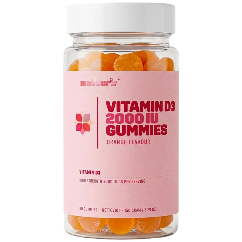 Bild 2 för Matters Vitamin D3 2000 IU + Zink Apelsinsmak 60 gummies