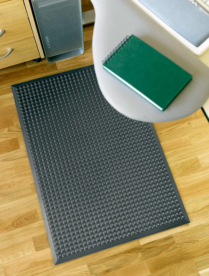 Alternativ bild 0 för Matting Yoga PUR golvmatta, 600 x 900 mm, grå