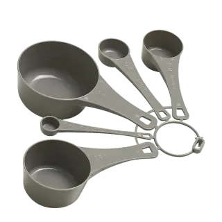 Produktfoto för Måttsked set 5 delar grå,5 delar/set - (5 st)