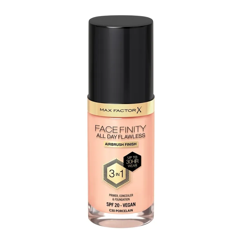 Bild 1 för MAX FACTOR All Day Flawles 3in1 Foundation 030 Porcelain