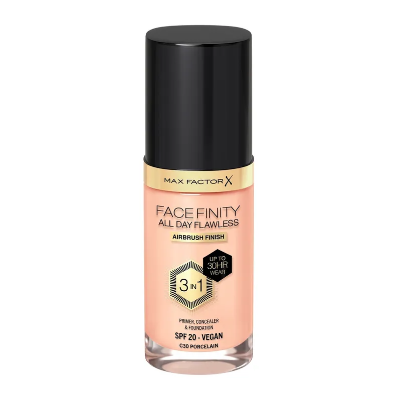 Bild 2 för MAX FACTOR All Day Flawles 3in1 Foundation 030 Porcelain