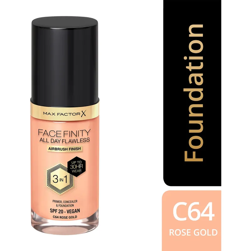 Bild 2 för MAX FACTOR All Day Flawles 3in1 Foundation 064 Rose gold