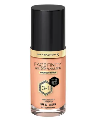 Produktfoto för MAX FACTOR All Day Flawles 3in1 Foundation N77 Soft honey