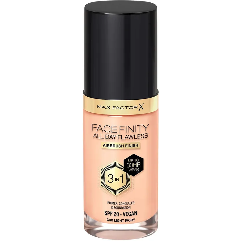 Bild 1 för MAX FACTOR All Day Flawless 3in1 Foundation 040 Ivory