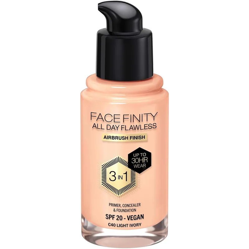 Bild 2 för MAX FACTOR All Day Flawless 3in1 Foundation 040 Ivory