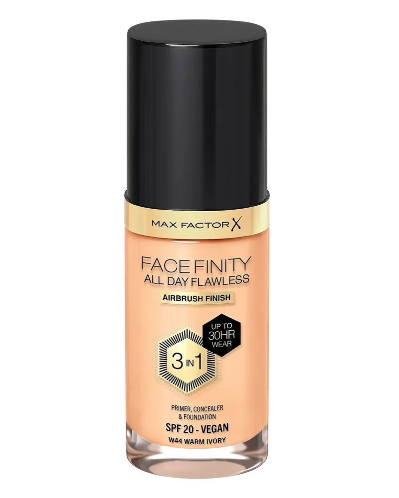 Bild 1 för Max Factor Facefinity All Day Flawless 3 In 1 Foundation W44 Warm Ivor